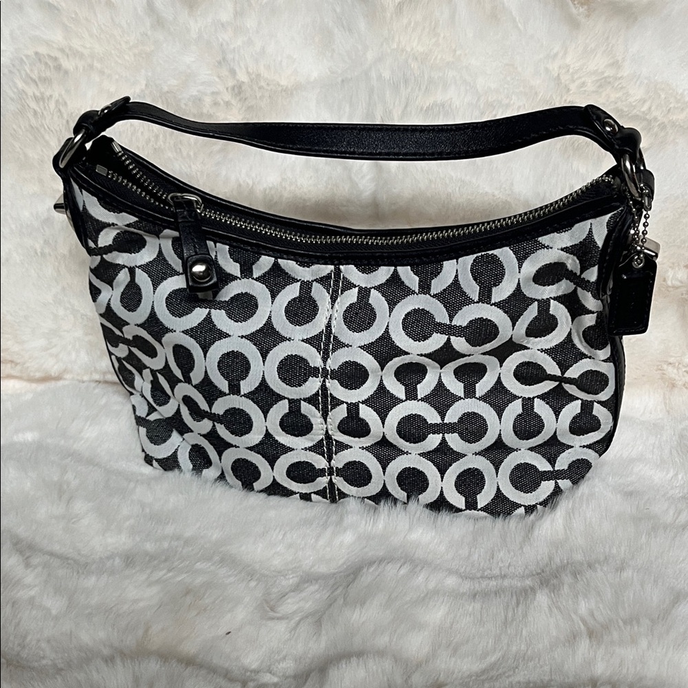 Coach Black and White Patterned small Women's Bag